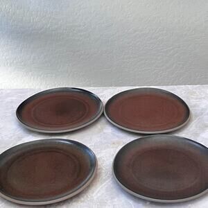 Rosenthal Junto Stoneware Luncheon Plates Set of 4 Bronze